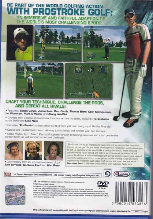 ProStroke Golf World Tour 2007 - PS2 (B Grade) (Genbrug)